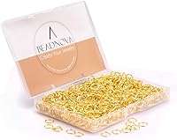 Vista 16 de BEADNOVA Anillos de salto de oro de 0.157 pulgadas para hacer joyas, anillos abiertos para llaveros y reparación de collares (1200 unidades)