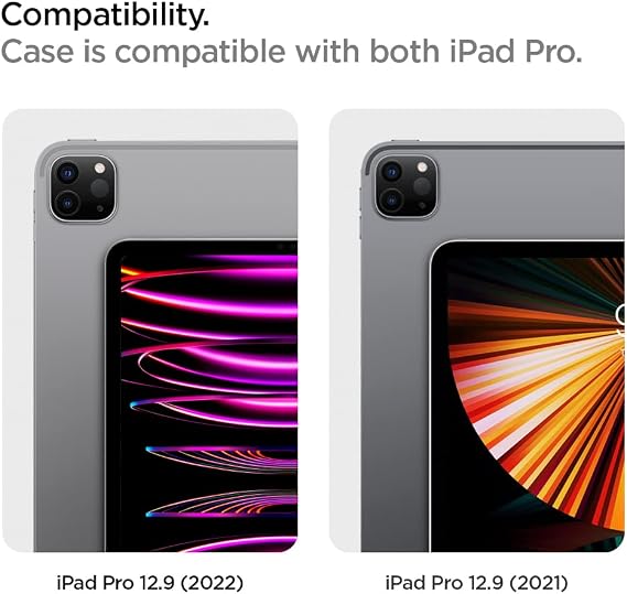 Spigen iPad Pro 12.9 (2022 / 2021) ile Uyumlu Kılıf Urban Fit Örgü Kumaş Siyah Kapak - ACS03434 (Spigen TR Garantili)
