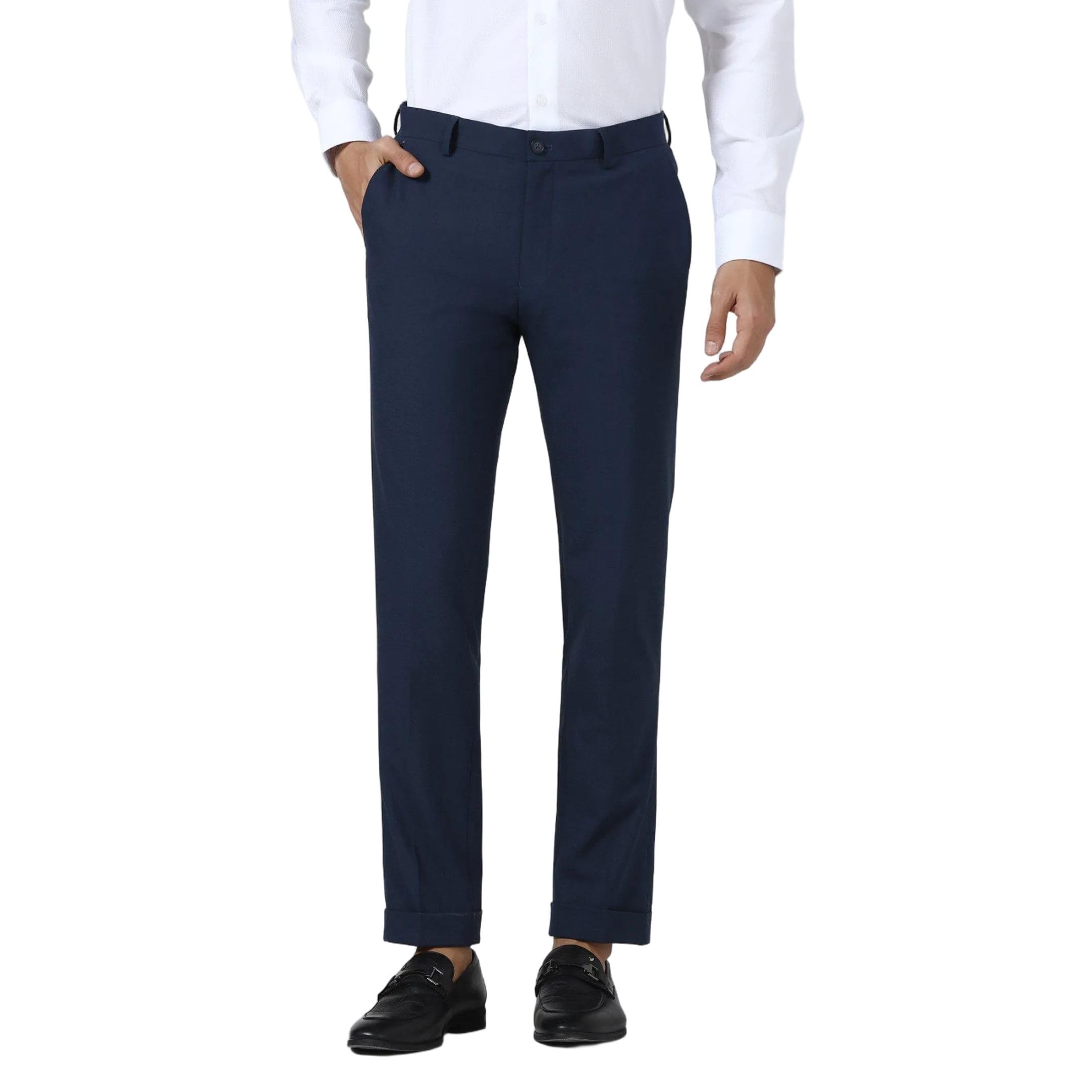 blackberrys Men's Poly-Blend Solid Slim Fit Formal Trousers-picture-48
