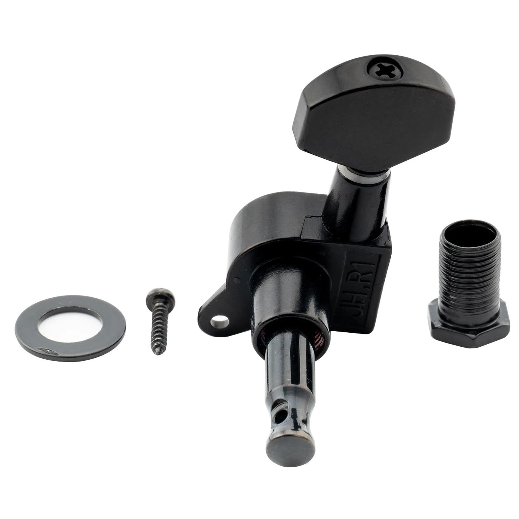 Juego De Afinador Profesional Incluido Para ST Tele Y Otras Guitarras Clavijas Afinación Guitarra(Black)