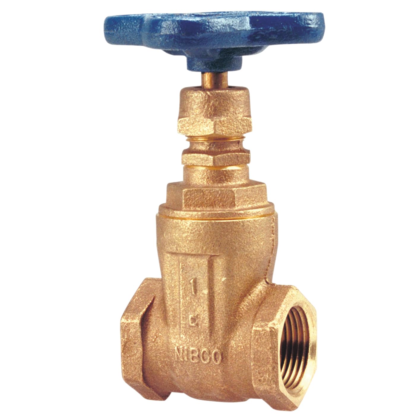 NIBCO Fig No T-113, 3/4 in. Bronze Gate Valve, Non-Rising Stem, Threaded