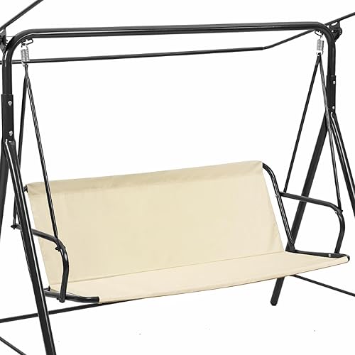 Funda de repuesto para asiento de columpio de patio, impermeable, Oxford, para columpio de 3 asientos, para columpios de jardín al aire libre,