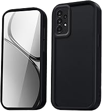 HAOYE Custodia per Samsung Galaxy A52 4G/A52 5G/A52s Cover, Silicone Carcasa Anticaduta con Bordi Rialzati/Angoli Rinforzati e Design Semplice - Nero