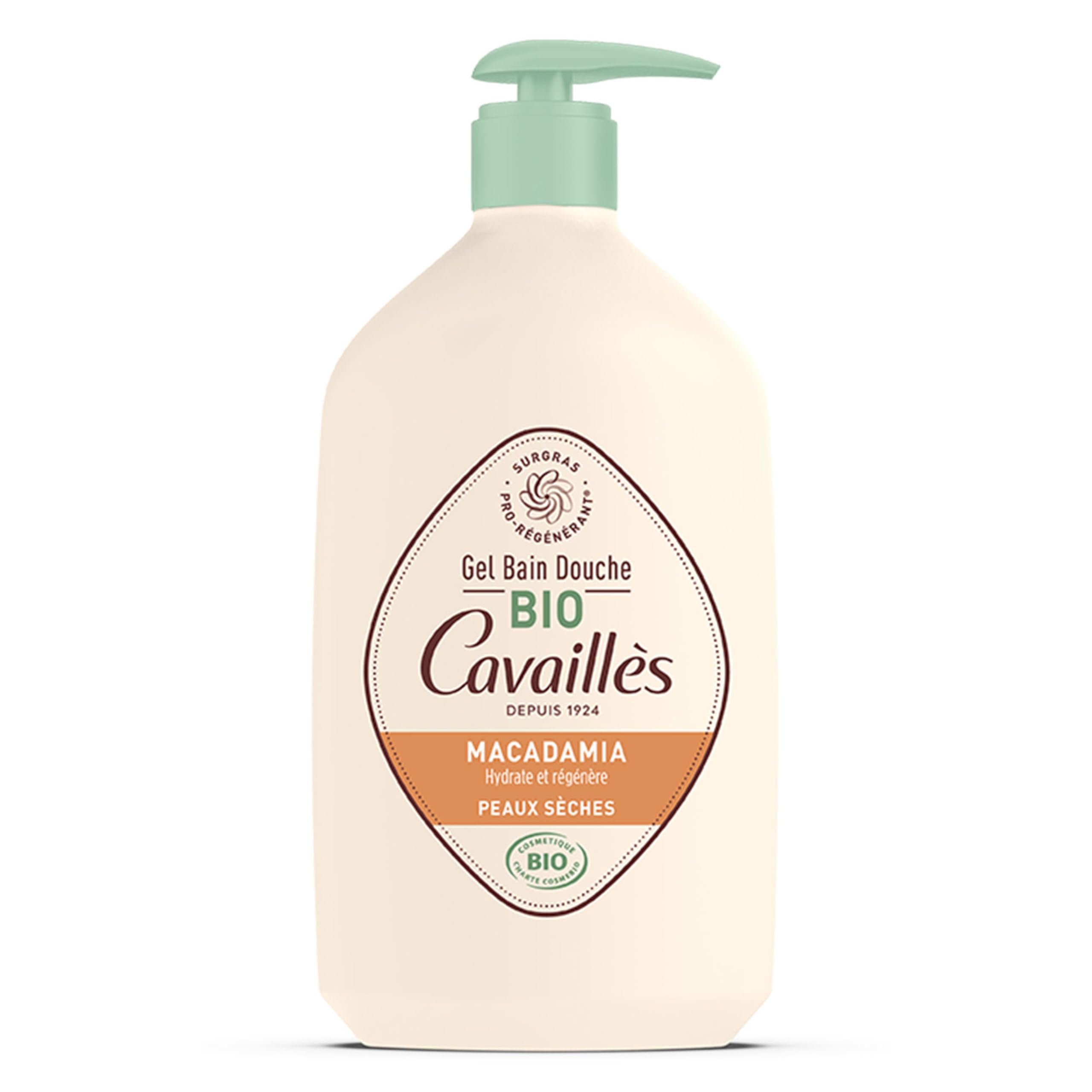 Rogé Cavaillès Macadamia Organic Bath and Shower Gel for Dry Skin 1L