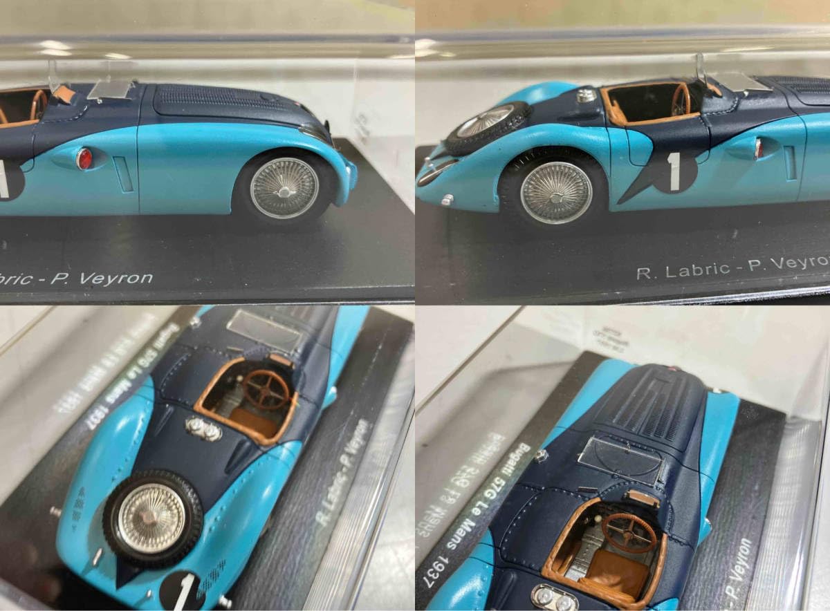 Amazon | 本体 Spark model 1/43 Bugatti 57G Le Mans 1937#1 R