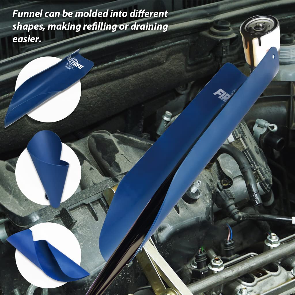 FIRSTINFO F3555B | Entonnoir Flexible | Moulable Entonnoir | 556mm
