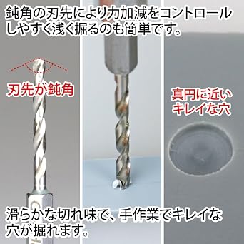 GodHand Quick Drill Bit Set of 5 (B) GH-DBQ-5B for Plastic Models