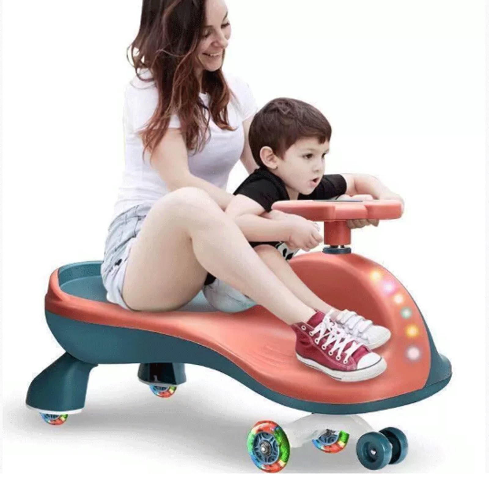 Wiggle Car Music Light Anti-Überschlag-Schaukelautos 100 kg Spielzeug | Tragfähigkeit ab 3 Monaten