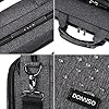DOMISO Laptoptasche 15-15,6 Zoll Wasserdicht Laptop Tasche Aktentasche Herren Schultertasche für 15.6" Lenovo IdeaPad ThinkPad/HP Pavilion ENVY/Dell XPS/Macbook Air/Asus, Dunkelgrau+Schwarz #4