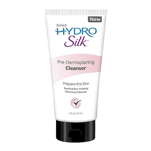 Schick Hydro Silk Limpiador pre-dermaplaning para mujeres, 5 onzas | Dermaplane Face Wash para mujeres, limpiador facial suave, 5 onzas