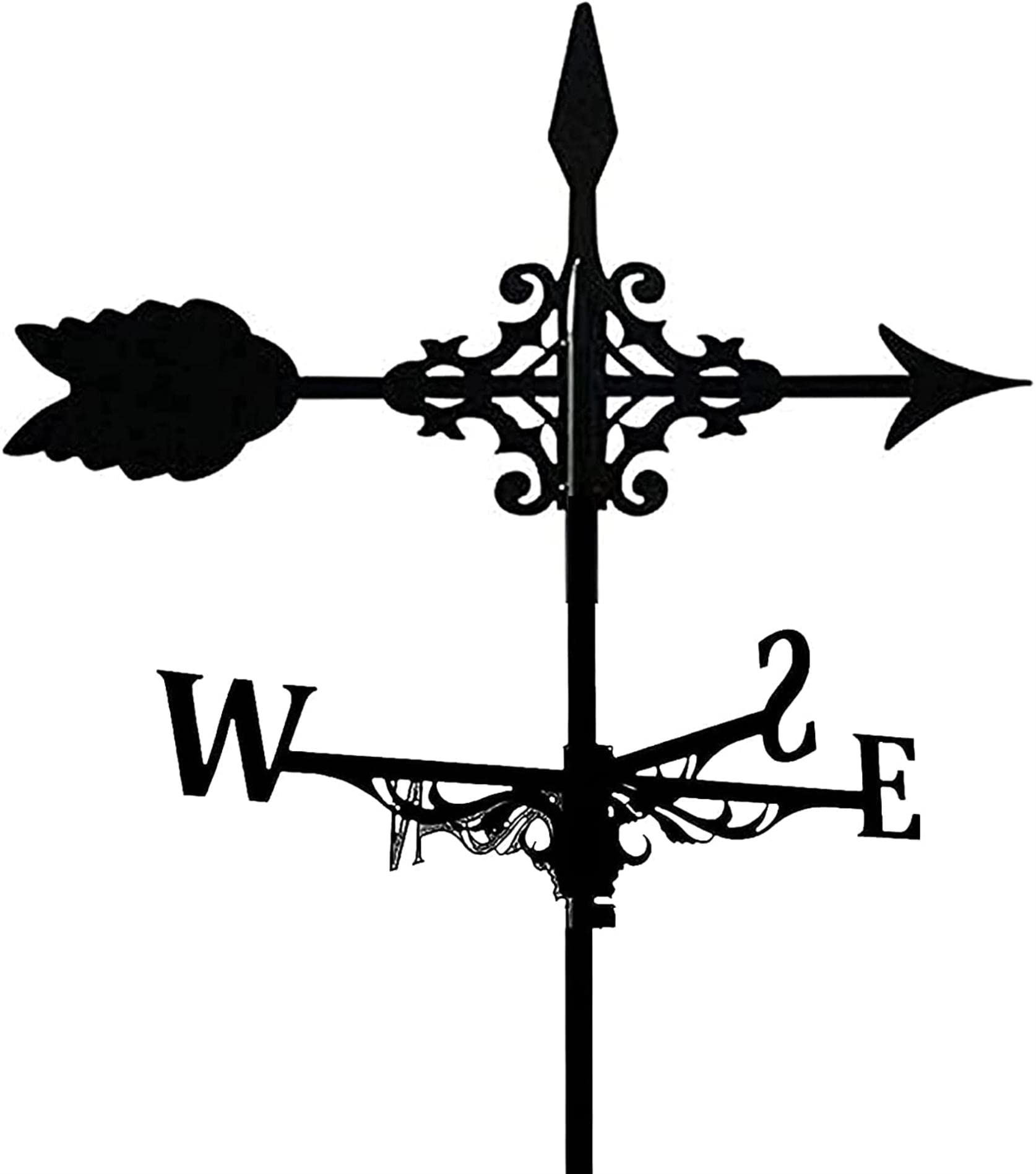 TAXXII wind vane Weather Vane Metal Weathervane Retro Farm Scene Garden Stake Wind Direction Indicator, Durable Decorations (Color 3)