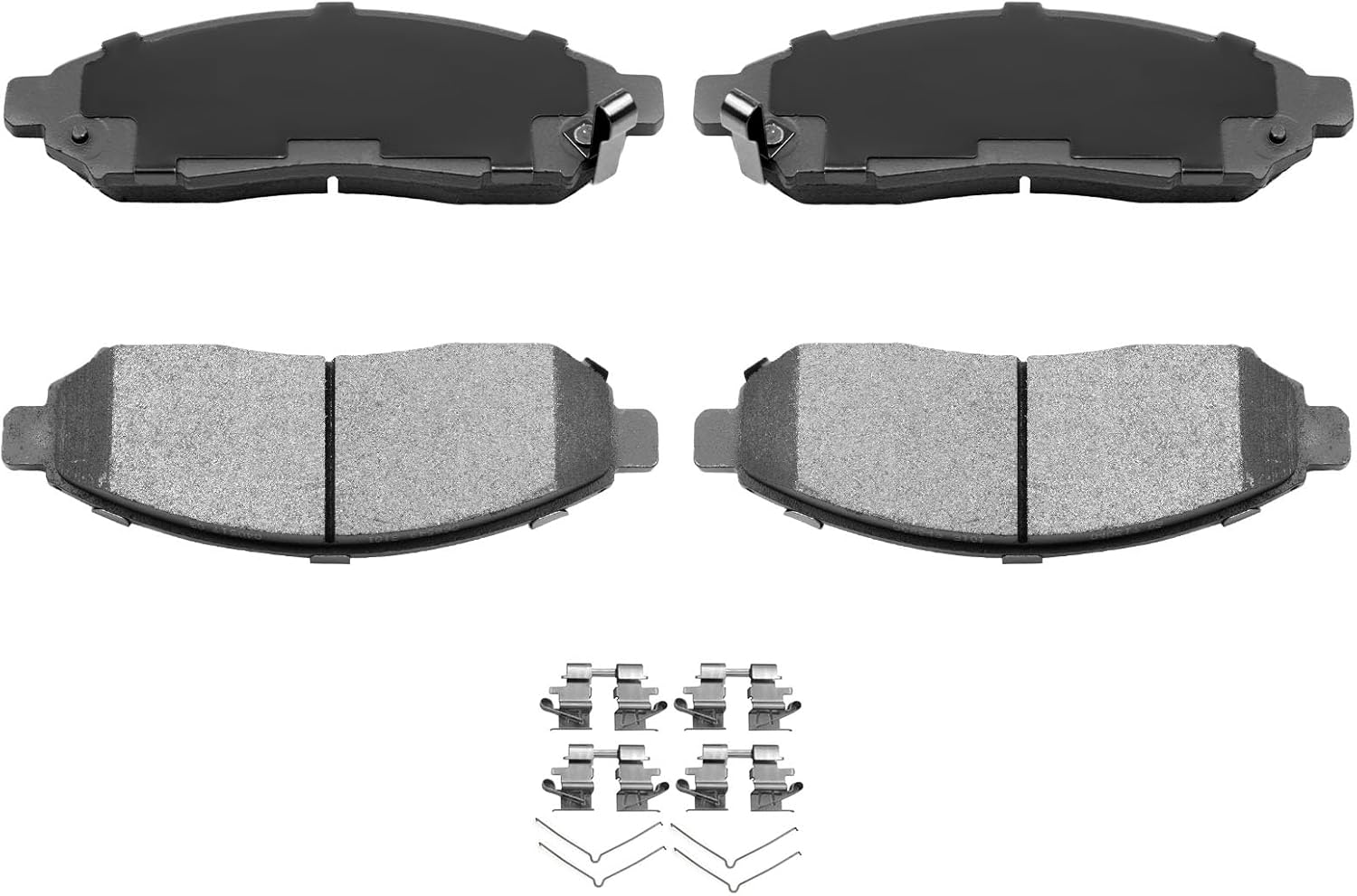 AUTOMUTO 4PCS Front Semi-Metallic Disc Brake Pads Set D1094 For Nissan Frontier 2005-2019, Pathfinder 2005-2012, Xterra 2005-2015, Suzuki Equator 2009-2012