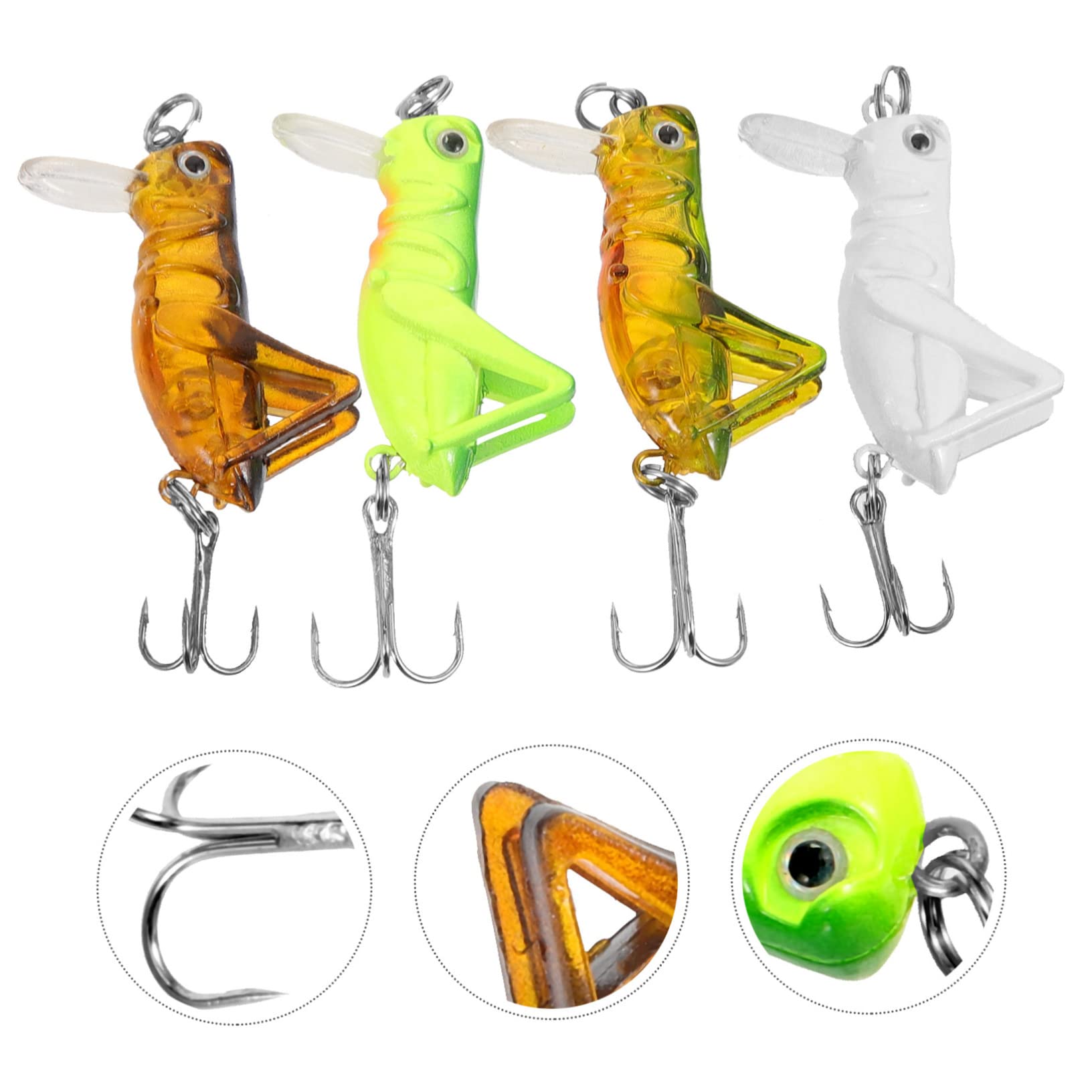 Toddmomy 20pezzi Esche Artificiali per Pesca Bait Fake Leggero Esche da Mare per Appassionati di Pesca Modelli di Insetti Realistici per Sportiva