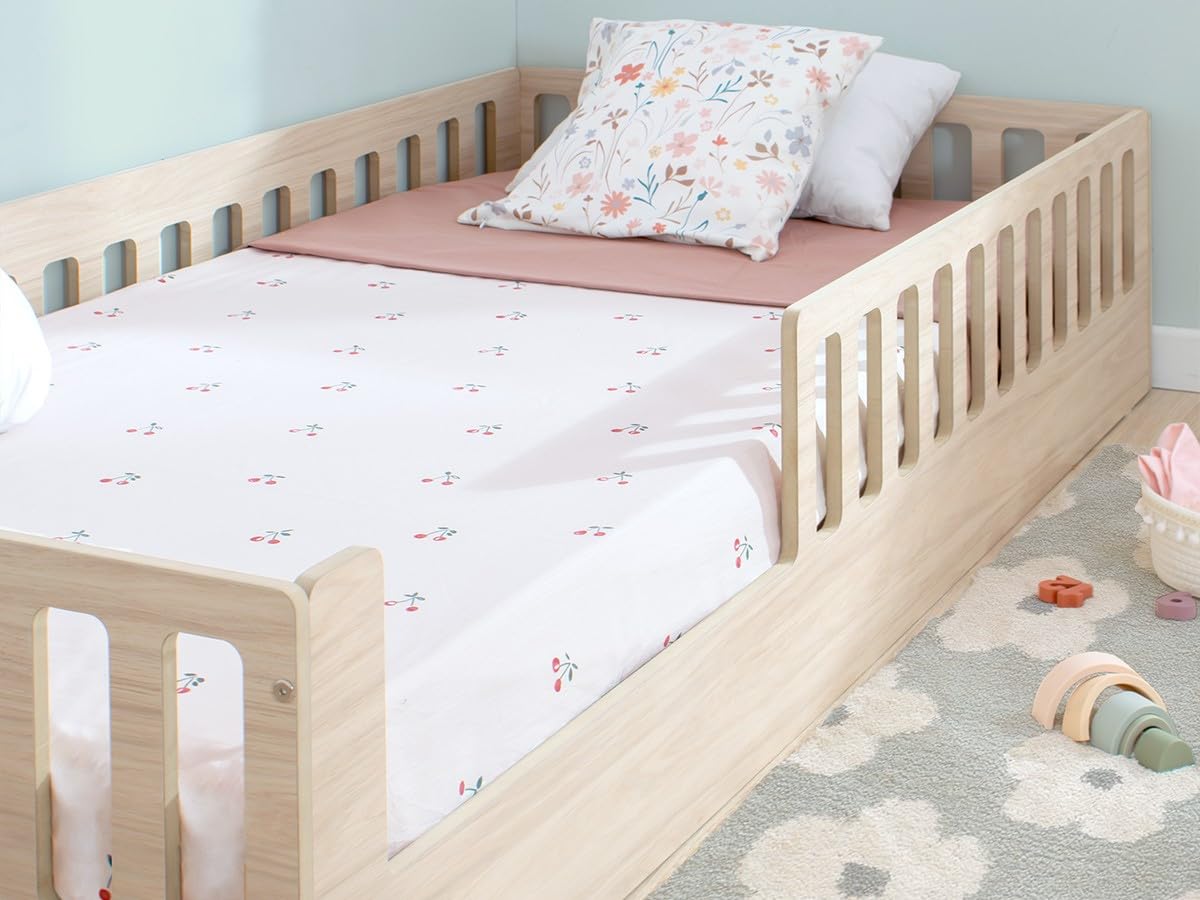 Bainba Cama Montessori BARROTES Creta 90x190 cm (Entrada Izquierda)