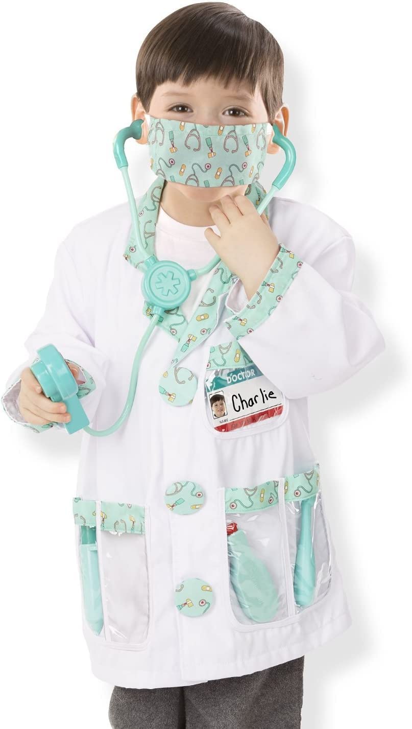 Melissa & Doug Doctor 04839 Kit de jeu de rôle avec 1 mini-pad à thème compatible M&D Scratch Fun