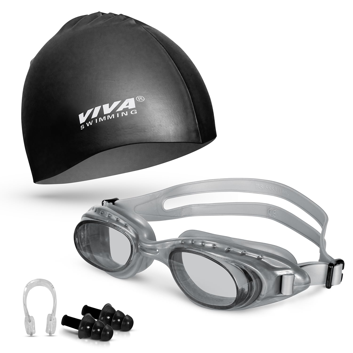 VIVA SWIMMING Swimming Goggles combo 614 & Swimming Cap with 2 Ear Plug, Nose Clip Swimming Kit (B0CZDXFHLH) Amazon Price History, Amazon Price Tracker