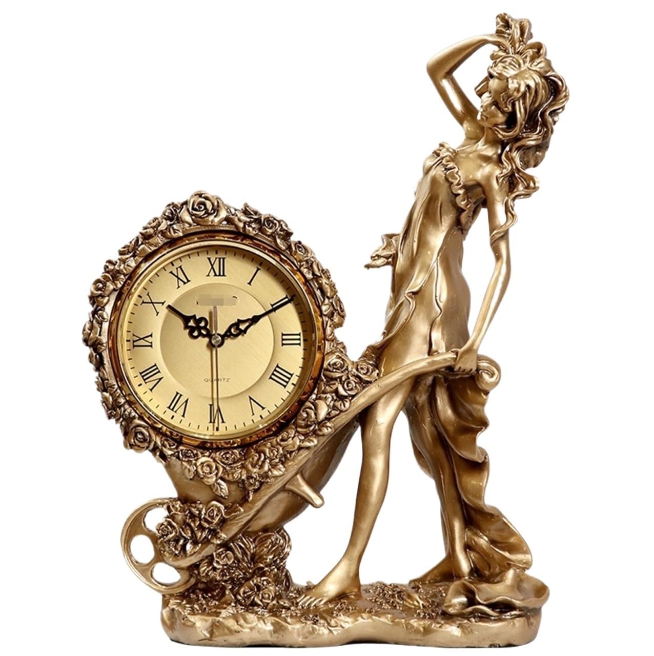 GFJHdfhE Mantel Clock | Classic Design Retro Vintage Table Clocks European Desktop Clock Home Decoration Traditional Style