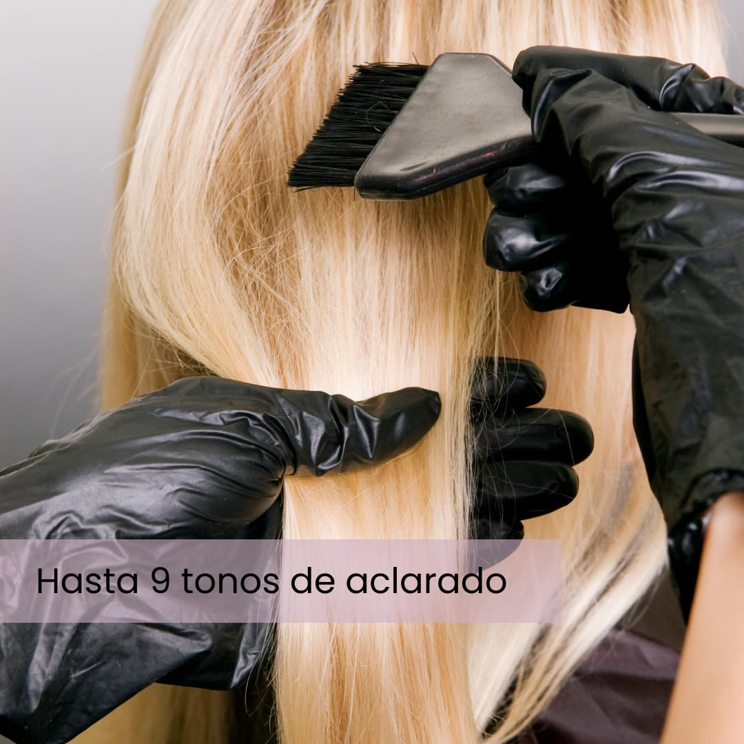 Polvo Decolorante Profesional Violeta 9 tonos de aclarado | Fórmula SIN AMONÍACO | DUST FREE | Antiamarillo | Protege la fibra capilar gracias a la Keratina y Betaína | Olor a Melón. 500g MOI HAIRCARE — view 6