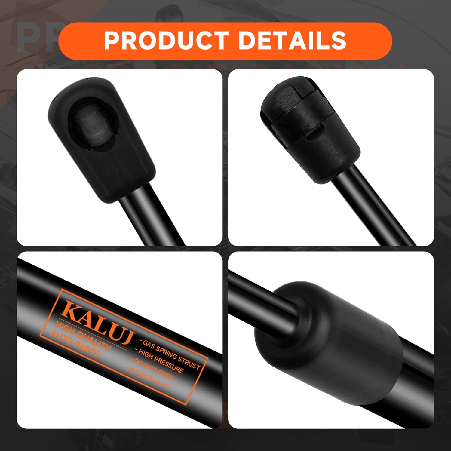 Hood Struts, Front Hood Lift Support Compatible with Infiniti Q50 2014 2015 2016 2017 2018 2019, Replace OE #6547046A0A, 6801, 2PCS for Hood Shocks