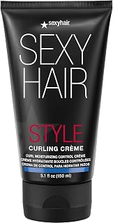 SexyHair Style Curling Crème: Moisturizing Frizz Control Gel with Light Hold, Shine & Soft Texture for Medium/Thick Hair