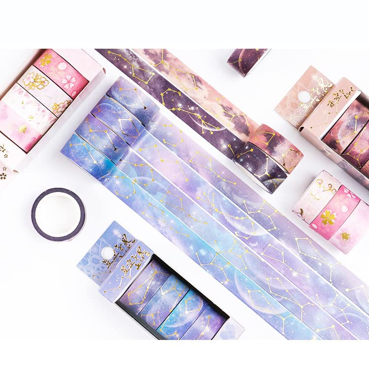 LGEGE Set 36 Rotoli Di Nastro Washi Sottile 5mm, Vari Colori E Motivi, Per Scrapbooking, Bullet Journal E Confezioni Regalo - 2