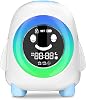USB Kids Alarm Clock Digital Rechargeable Children's Sleep Trainer 2 Types of Power Supply Cadrim Rise Kids Wake Up Light Night Snooze 2 Alarm 3 Brightness 5 Ringtone 5 Color 8 Music Teach Baby Sleep [Energy Class A]