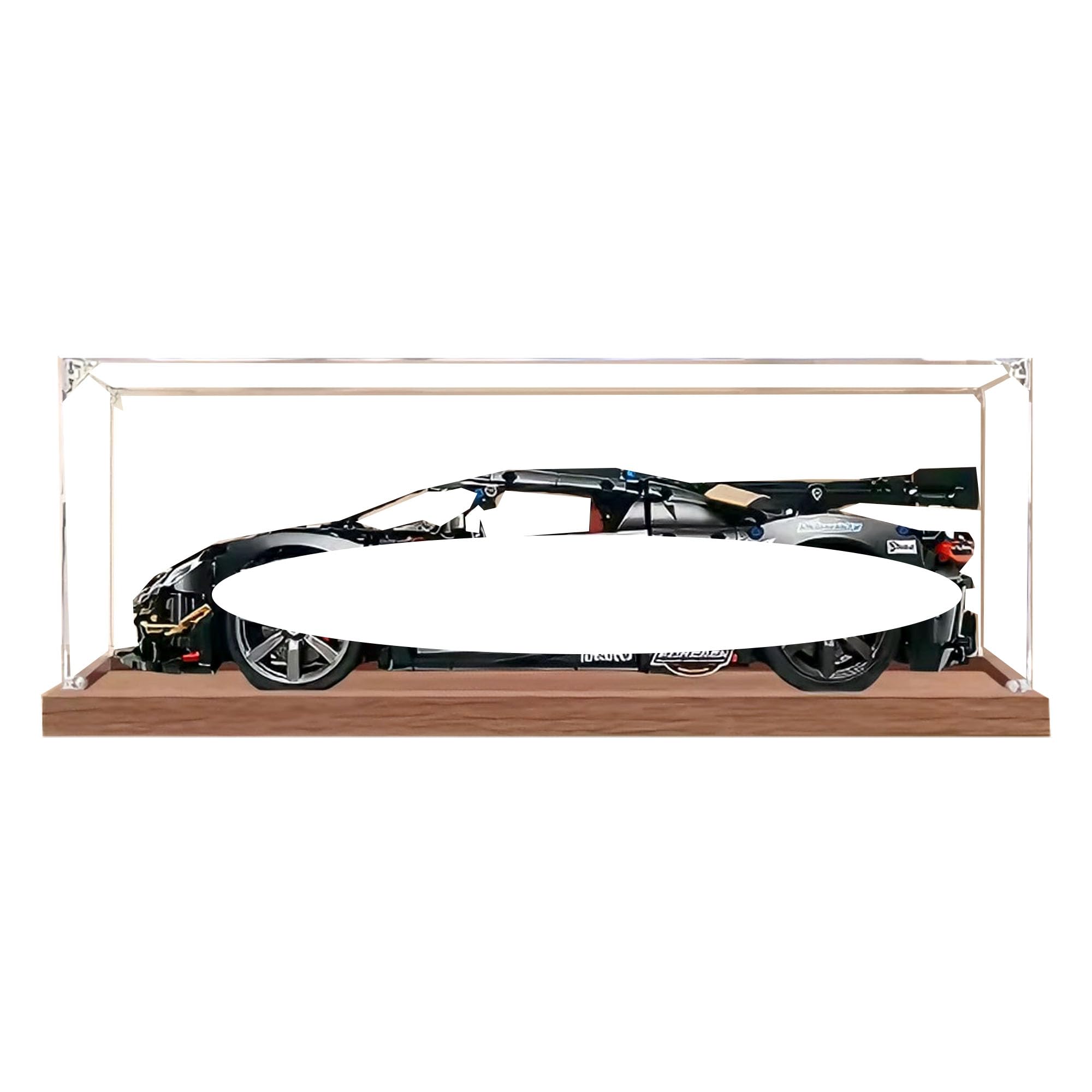 Clear Acrylic Showcase Box for Le-go 42232 Sets (Wood 2mm)