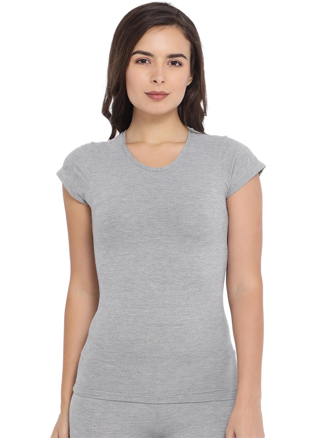 Wonder Thermal Round Neck Short Sleeve Top for Women|Acrylic|Pack of: 1