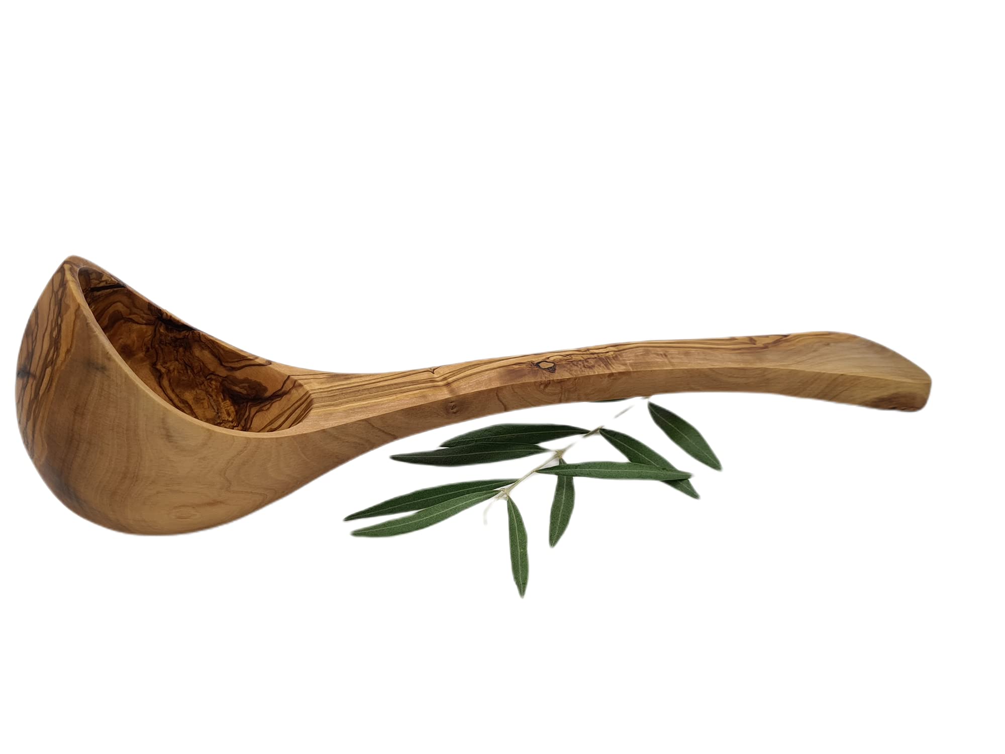 Louche naturelle en bois d'olivier