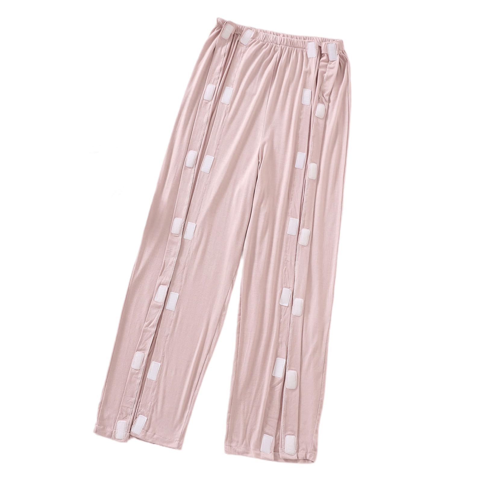 Womens Tear Away Pants for Post Surgery Recovery Soft Modal Fabric Side Snap Easy Open Incontinence Care Pants