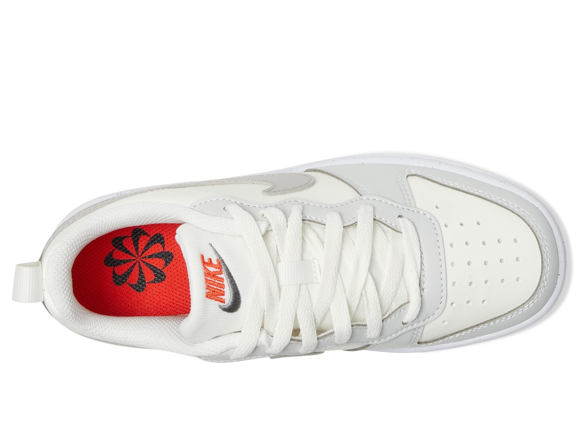 Nike Boy's Court Borough Low Recraft (Big Kid) Sneaker, Sail/College Grey/Photon Dust, 4.5