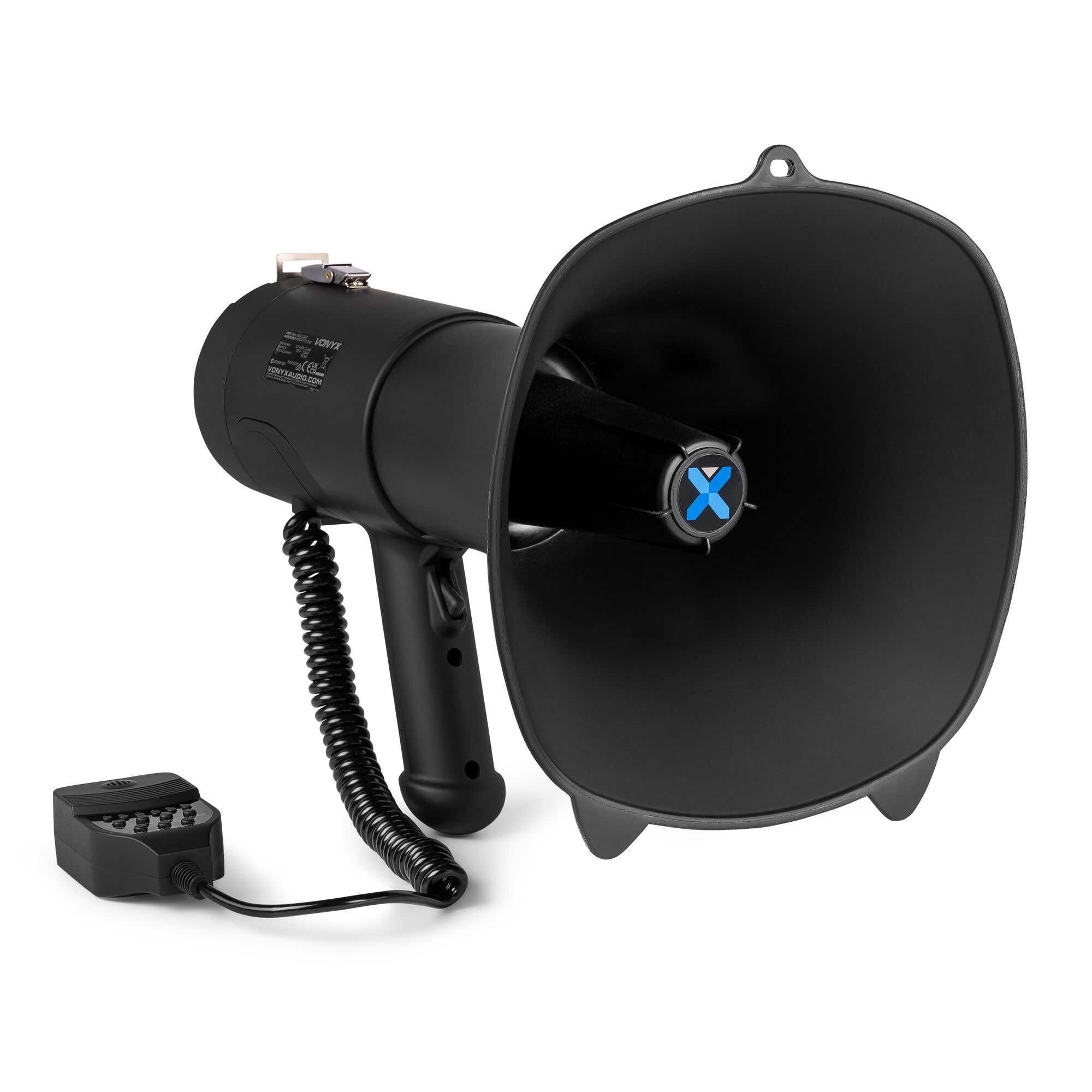 VONYX MEG090 Portable 90W Megaphone Loudhailer with Bluetooth