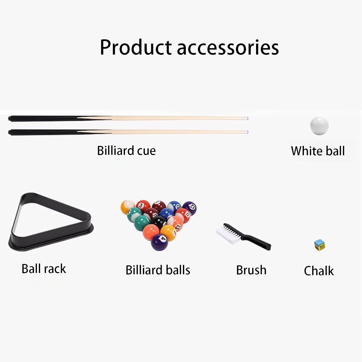 Outdoor Pool Table Foldable Pool Table with 16 Balls 2 Cue Sticks 1 Chalks and Brush Billiards Table for Kids Family Party