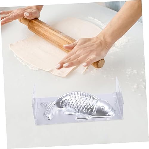 Miniatura 6 de HOLIDYOYO Molde de pescado de gelatina de caramelo, platos esmaltados para galletas, Molde de para resina, suministros de fiesta de Navidad, molde