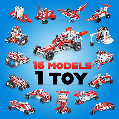 16 In 1 Remote Control Stem Building Blocks Rc Robot - 458 Pcs Rc Car Kit - Kids Toys Age 6-12 - Perfect Educational Toy Gift For Kids #TOP2