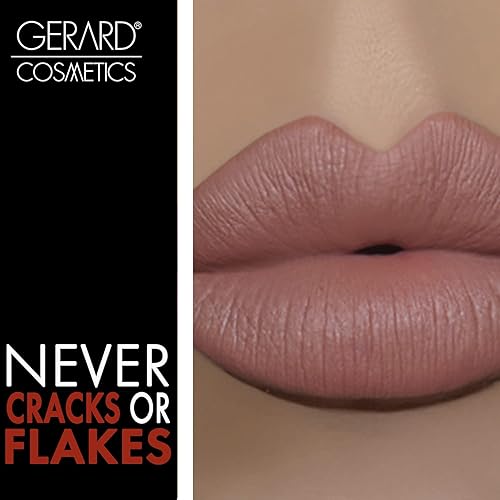 Miniatura 8 de Gerard Cosmetics HydraMatte Lápiz labial líquido Everything Nice  Lápiz labial rosa nude con acabado mate  Larga duración y no se seca  Color de