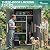 YITAHOME 60 cu ft Tall Outdoor Storage Shed w/o Shelf, Resin Vertical Outdoor Storage Shed, Large Waterproof Storage Cabinet for Garage, Poolside, and Garden (Dark Gray + Black)
