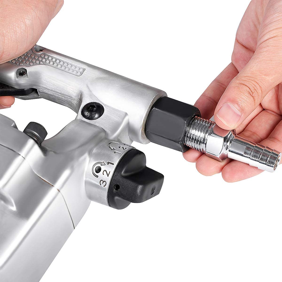 Pistola de Impacto Neumática 2700 NM Afloje / 2180 Nm apriete, 4200RPM, Taladro de Impacto Manual, Ideal para Camiones, tractores, maquinaria industrial, Neumáticos y Equipo Pesado