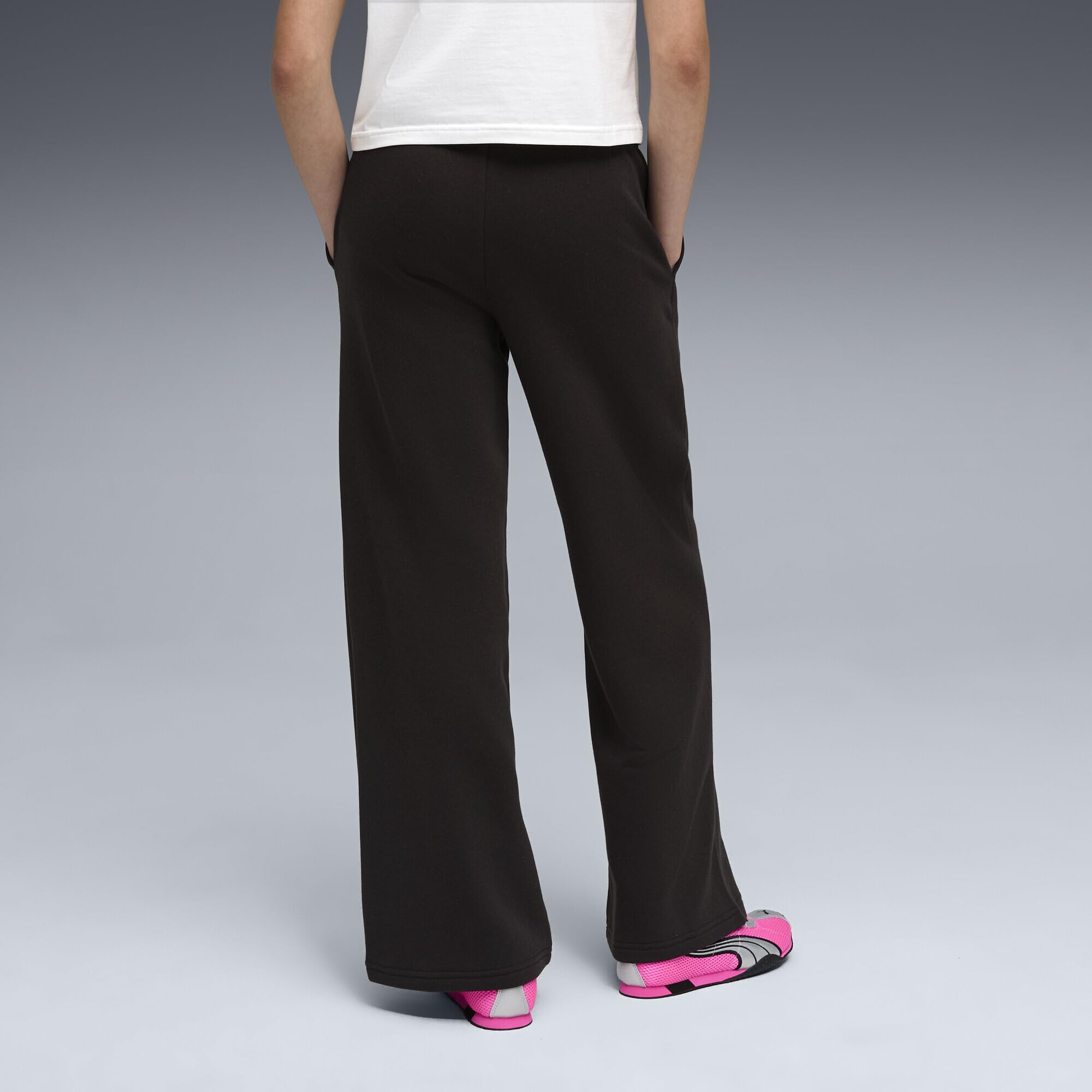 PUMA Mädchen Essentials Hose mit weitem Bein
