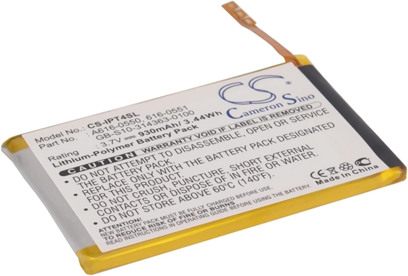 VINTRONS 930mAh Replacement Battery for Apple 616-0550, 616-0551, GB-S10-314363-0100