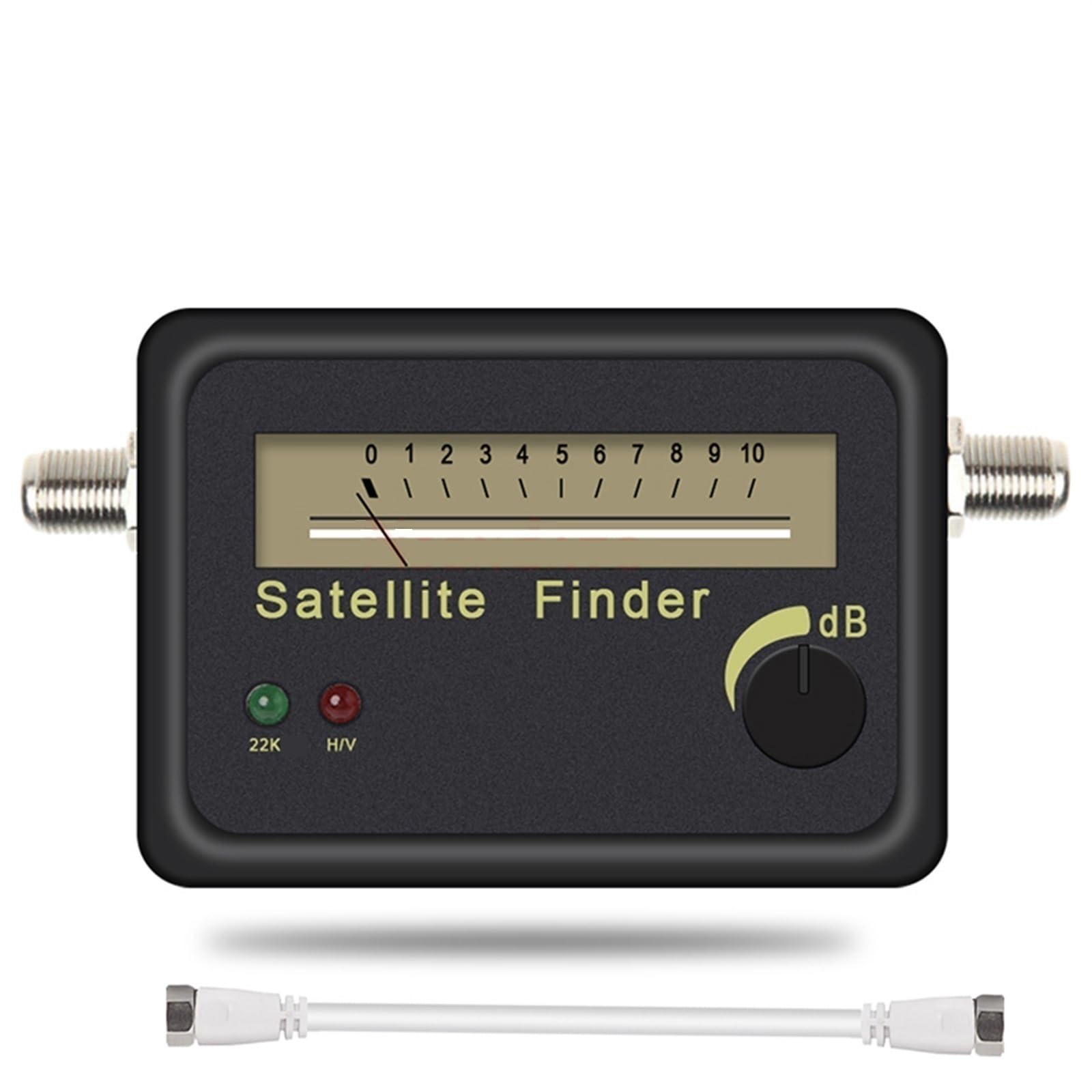 Wyrównanie Wizjera Satelitarnego Miernik Sygnału Receptor Dla Anteny SATV LNB Direc Cyfrowy Wzmacniacz Lokalizator Sat Finder Szybkie Skanowanie(Added White cable)