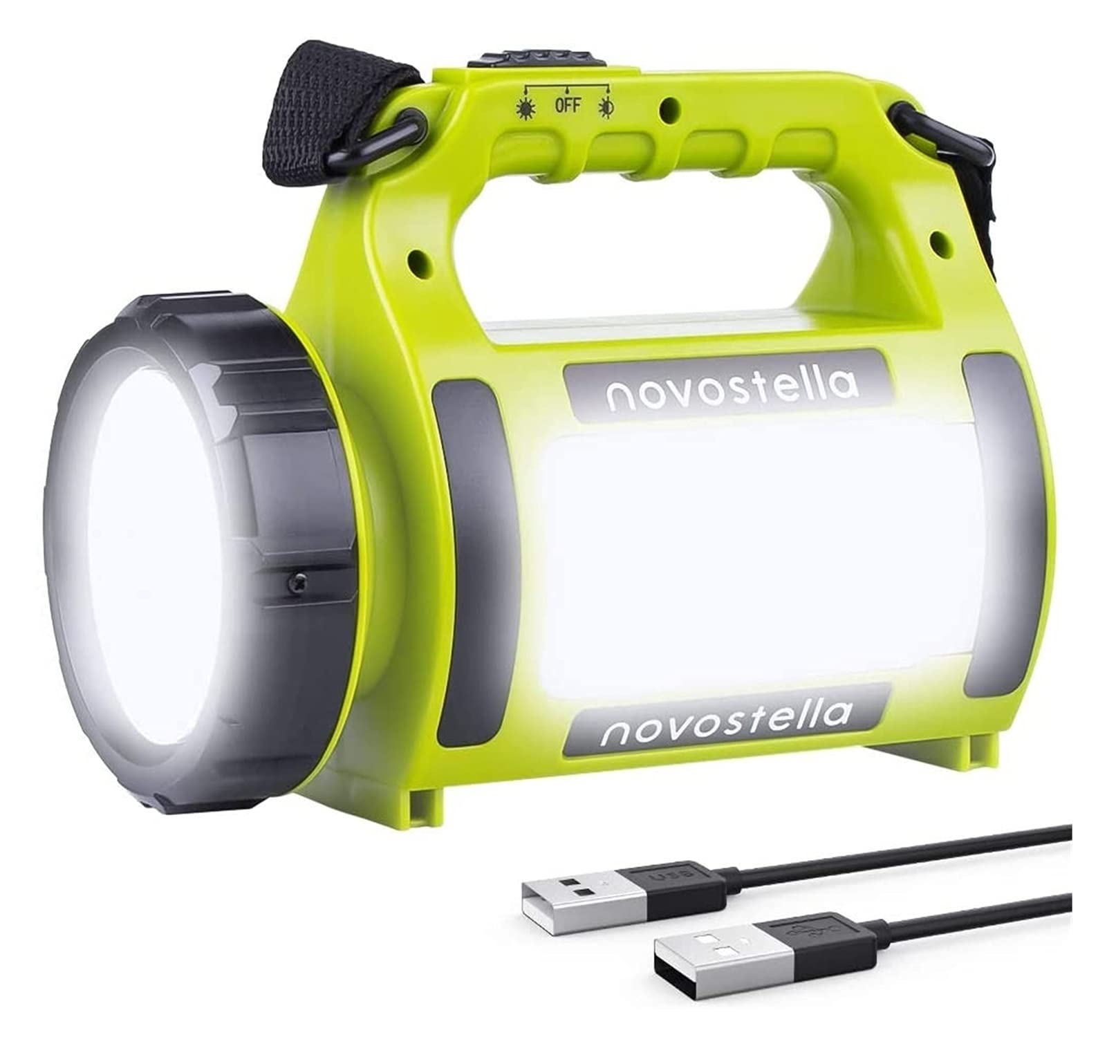 Rechargeable LED Torche, lumière de camping multifonctionnelle, projecteur de projecteur extérieur imperméable, lampe de poche à feuilles de puissance de 650lm, batterie de 2000MM, batterie de 2000mAh