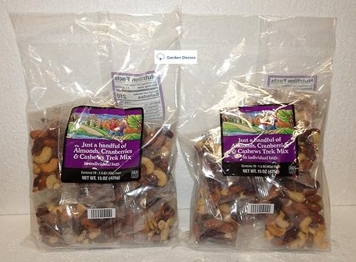 Trader Joe's Just a Handful of Almonds, Cranberries & Anacardos Trek Mix 10 bolsas individuales 15oz 14.99 oz (dos bolsas) Trader Joe's Just a Handful of Almonds, Cranberries & Anacardos Trek Mix 10 bolsas individuales 15oz 14.99 oz (dos bolsas)