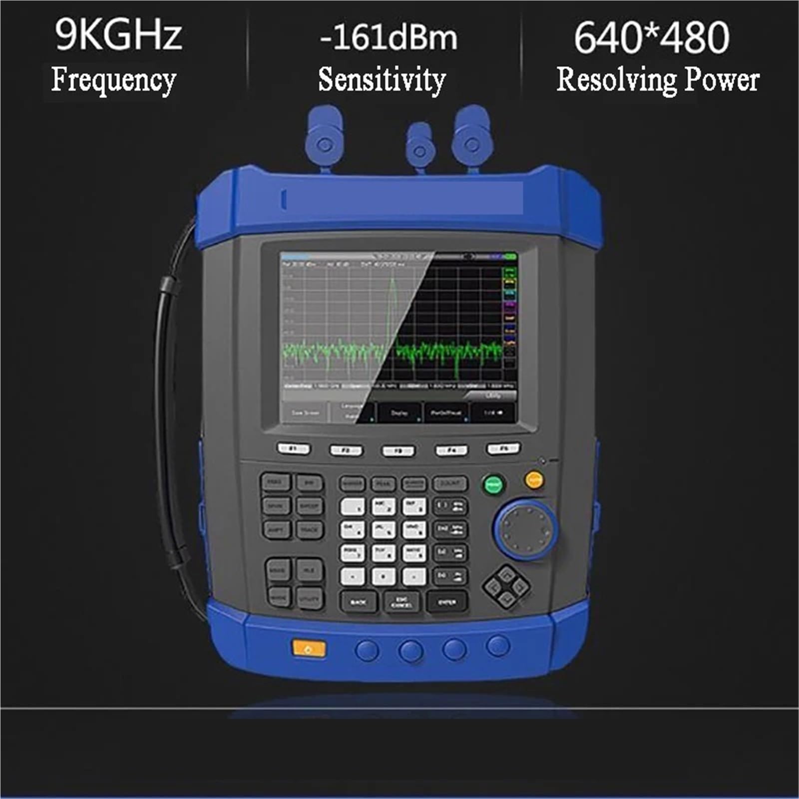 Analizador de Espectro, Analizador de espectro digital portátil USB Inteace con medidor de intensidad de campo y monitor de espectro