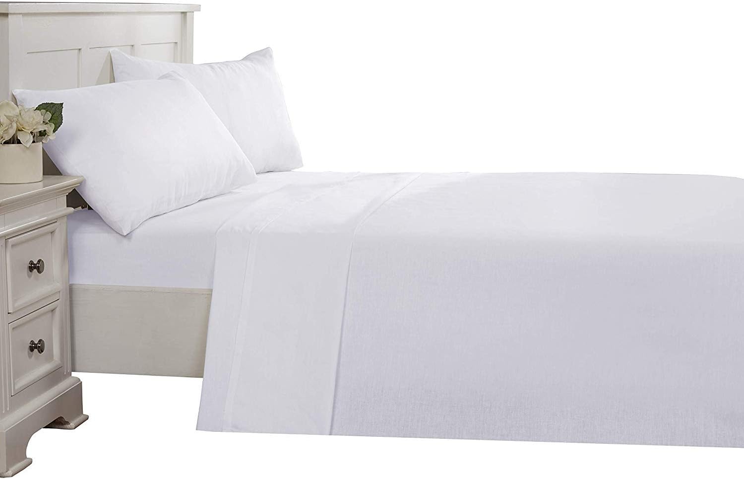 RRG The Premier Series Super Soft Sheet Set from 100% Tencel (Queen, Pure White)