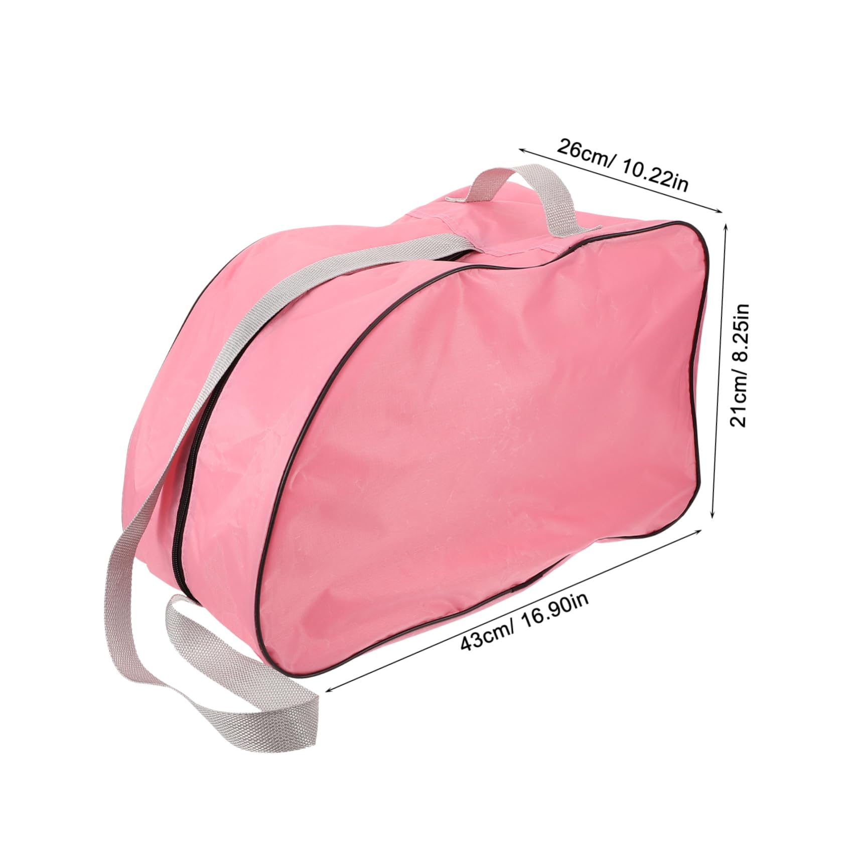 KOMBIUDA Borsa Facile da Pulire e Design Semplice alla Moda Pasta Rotelle Rosa con Tracolla e Maniglia per Pattini a Rotelle e Ghiaccio Ghiaccio per Uso All'aperto