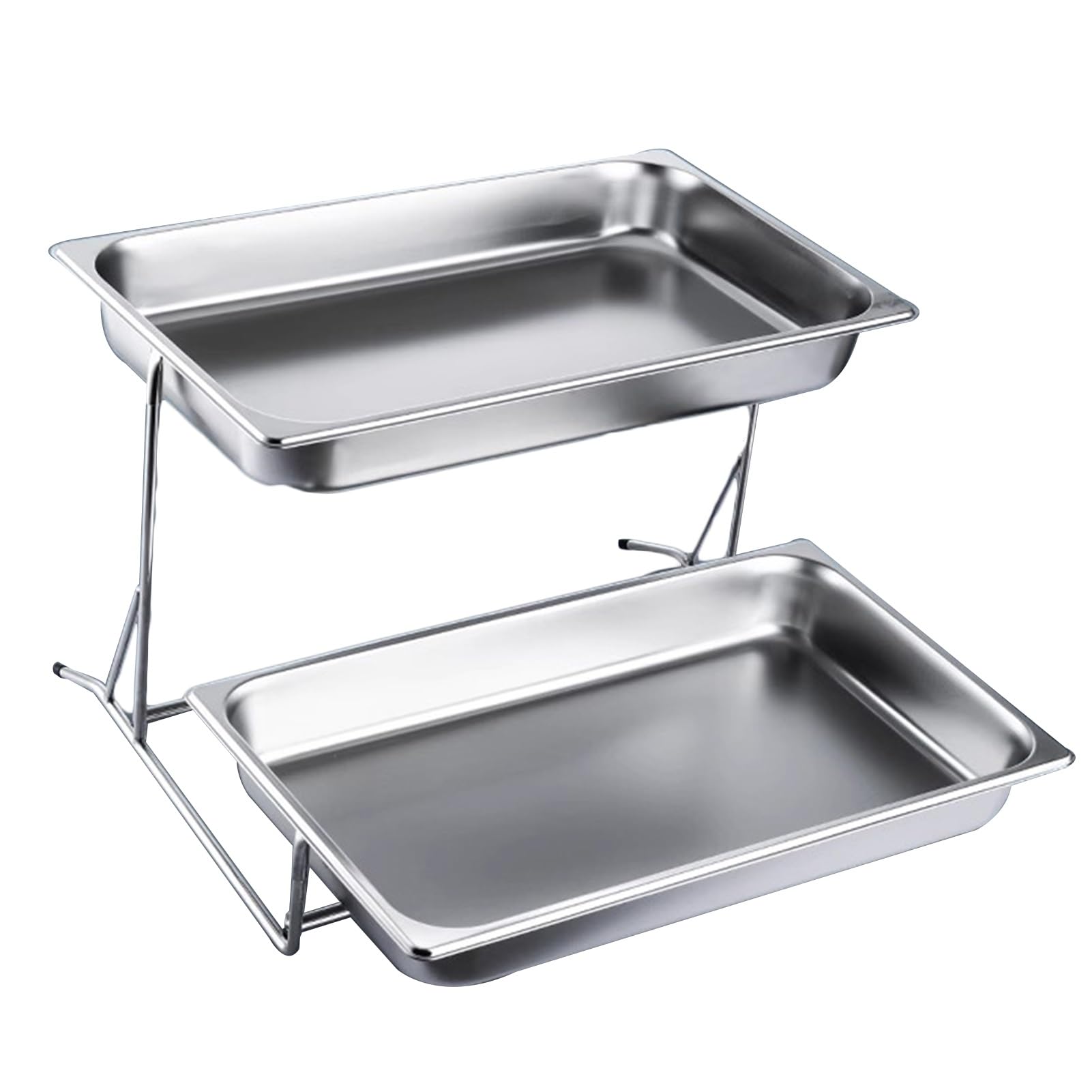 KLerDH Dessert Stand, for Parties Buffet Display Stand for IceDesserts & Fruits Condiment Dispenser 53x52x46cm(Silver,A 53x52x46cm)