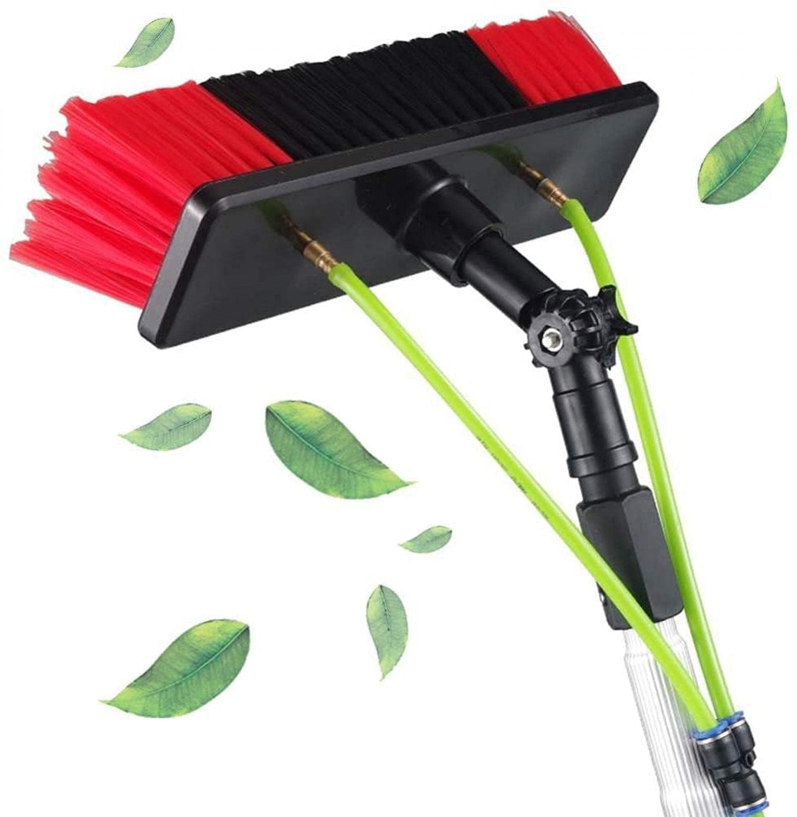Kit de nettoyage de panneaux photovoltaïques avec brosse télescopique à eau de 9m