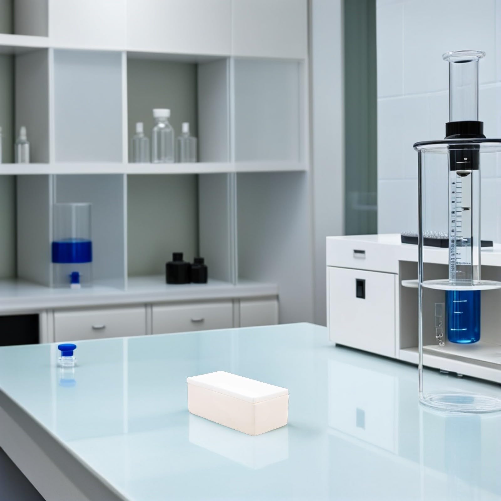 Crogiolo in Aluminia con Coperchio, Capacità Alta Resistenza al Calore e Conducibilità Termica, Stile Barca per Sperimentazioni di Laboratorio e Ricerca Scientifica