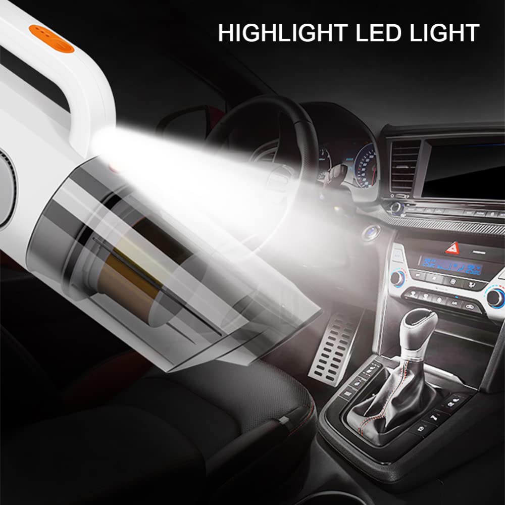 12V Handheld sin Cuerda Aspiradora 4 in 1 Digital Display Car Vacuum Cleaner Potente succión al vacío húmedo/seco de Auto Inicio
